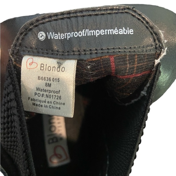 Blondo Matilda waterproof lug sole suede leather her Chelsea boot Sz 8 vgc - Picture 5 of 9